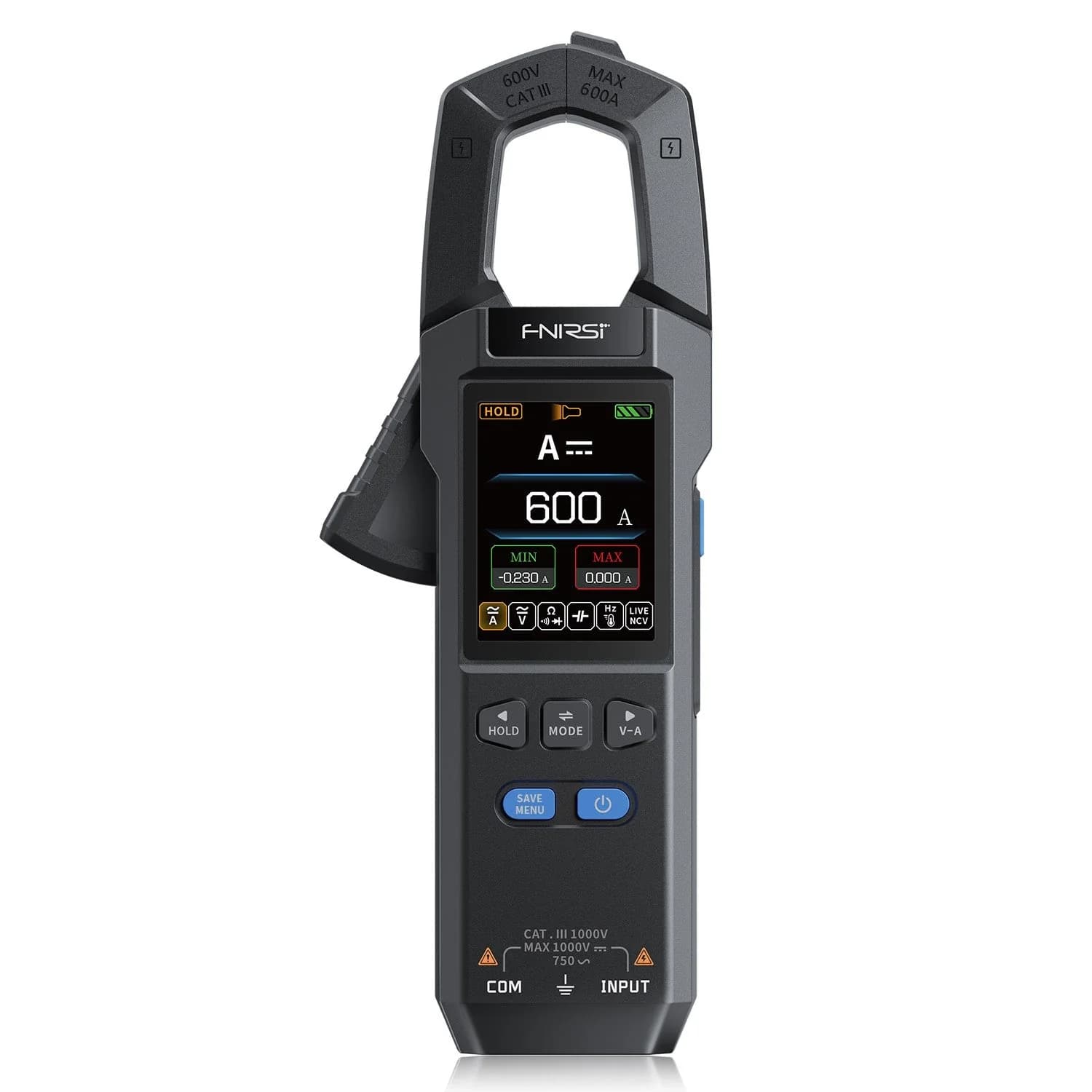 FNIRSI DMC-100 tangamperemeter — officielt produktbillede